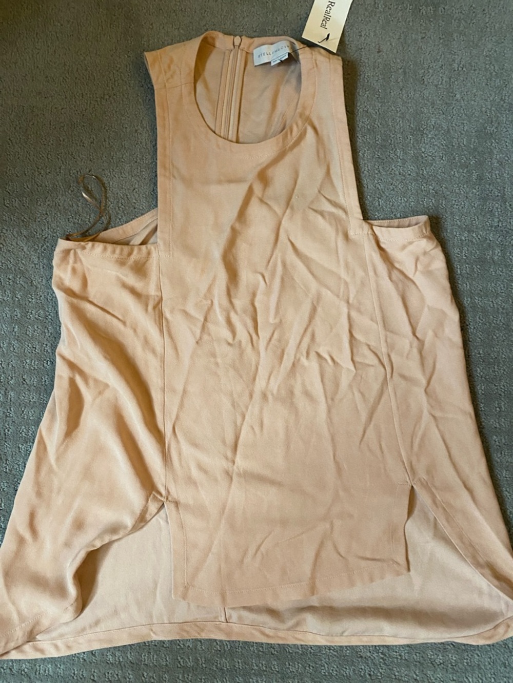 Stella McCartney Dusty Rose Sleeveless Scoop Neck Tank Size 46